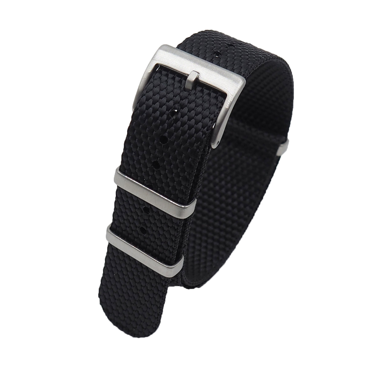20mm, 22mm Nato Style Black Hemp Cotton Watch Strap – Revival Strap