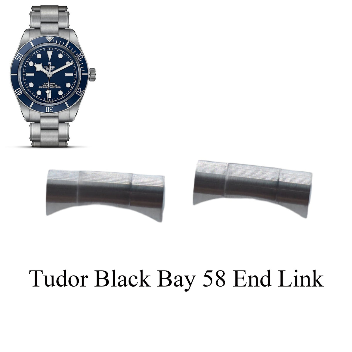 20mm Steel Stainless End Link For Tudor Black Bay 58 – Revival Strap