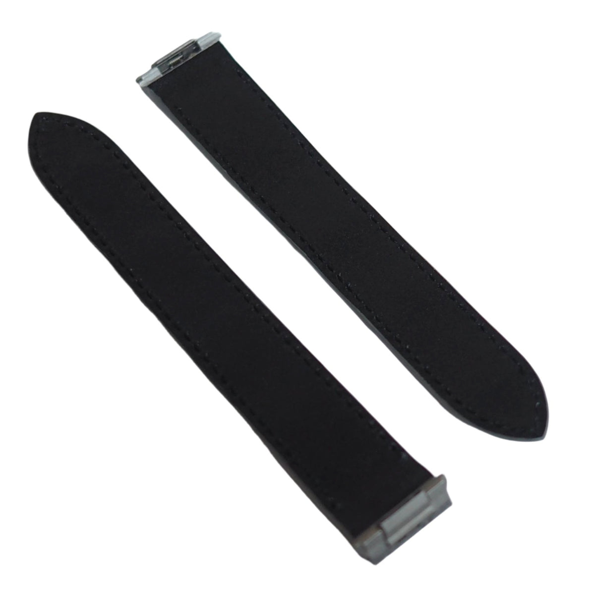 19mm Steel Gray Alligator Leather Watch Strap For Cartier Roadster