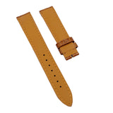 18mm, 19mm, 20mm, 21mm, 22mm Tawny Brown Alligator Leather Watch Strap