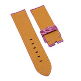22mm, 24mm, 26mm Fandango Violet Alligator Leather Watch Strap For Panerai