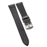 18mm, 20mm Seal Gray Epsom Calf Leather Watch Strap