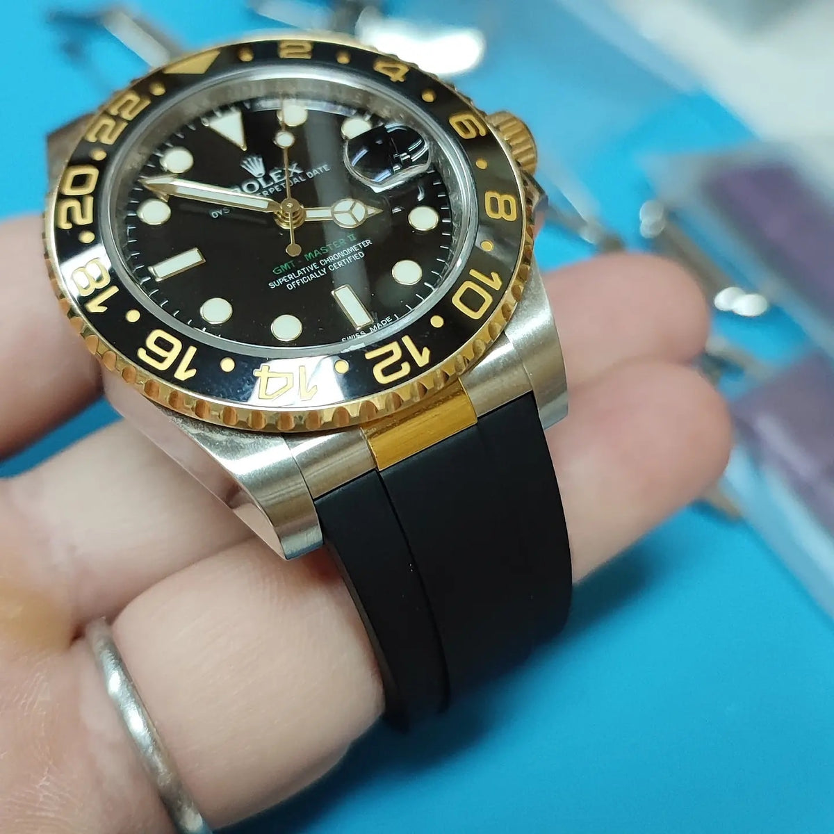 Rolex gmt 2 outlet rubber strap