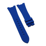 25mm Blue Vulcanized FKM Rubber Watch Strap For Patek Philippe Nautilus