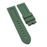 24mm Olive Green Vulcanized FKM Rubber Watch Strap For Panerai