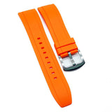 20mm, 22mm, 24mm Straight End Rubber Watch Strap, Quick Release Spring Bars, 8 Colors