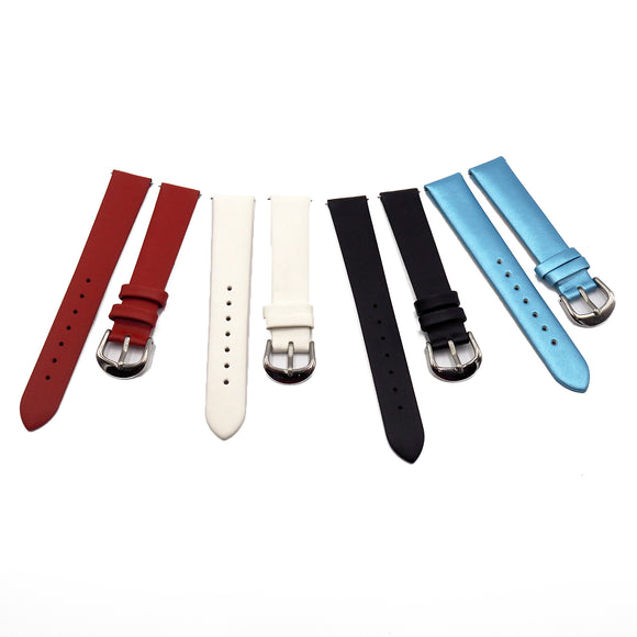 14mm, 16mm Silk Watch Strap, Quick Release Spring Bars, 4 Colors