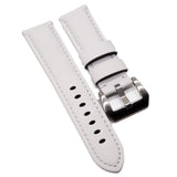 24mm White Calf Leather Watch Strap For Panerai