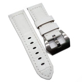 22mm Alligator Embossed Calf Leather Watch Strap For Panerai, 13 Colors