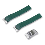 Crafter Blue 20mm FKM Rubber CTS Watch Strap With End Links For SEIKO 1965 HERITAGE DIVER 40.50MM