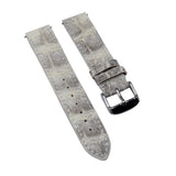 15.5mm, 17.5mm, 19mm Himalaya White Alligator Leather Watch Strap For Cartier Santos Dumont, Quick Release