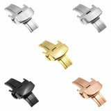16mm, 18mm, 20mm, 22mm Classic Butterfly Deployant Clasp