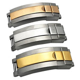 20mm Curved End Black FKM Rubber Watch Strap For Rolex, Omega and MoonSwatch