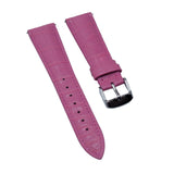 18mm, 19mm, 20mm, 21mm, 22mm Bubblegum Pink Alligator Leather Watch Strap