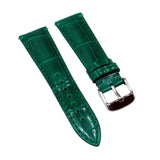 18mm, 19mm, 20mm, 21mm, 22mm Green Alligator Leather Watch Strap