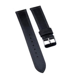 18mm, 20mm Dark Gray Calf Leather Watch Strap