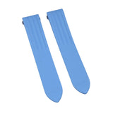 19mm Cornflower Blue FKM Rubber Watch Strap For Cartier Roadster, Quick Release