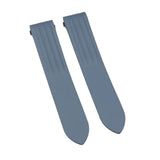 19mm Gray FKM Rubber Watch Strap For Cartier Roadster, Quick Release