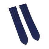 19mm Navy Blue FKM Rubber Watch Strap For Cartier Roadster, Quick Release