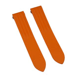 19mm Orange FKM Rubber Watch Strap For Cartier Roadster, Quick Release