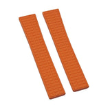 19mm Straight End Orange FKM Rubber Watch Strap For Patek Philippe Aquanaut 5064 etc.