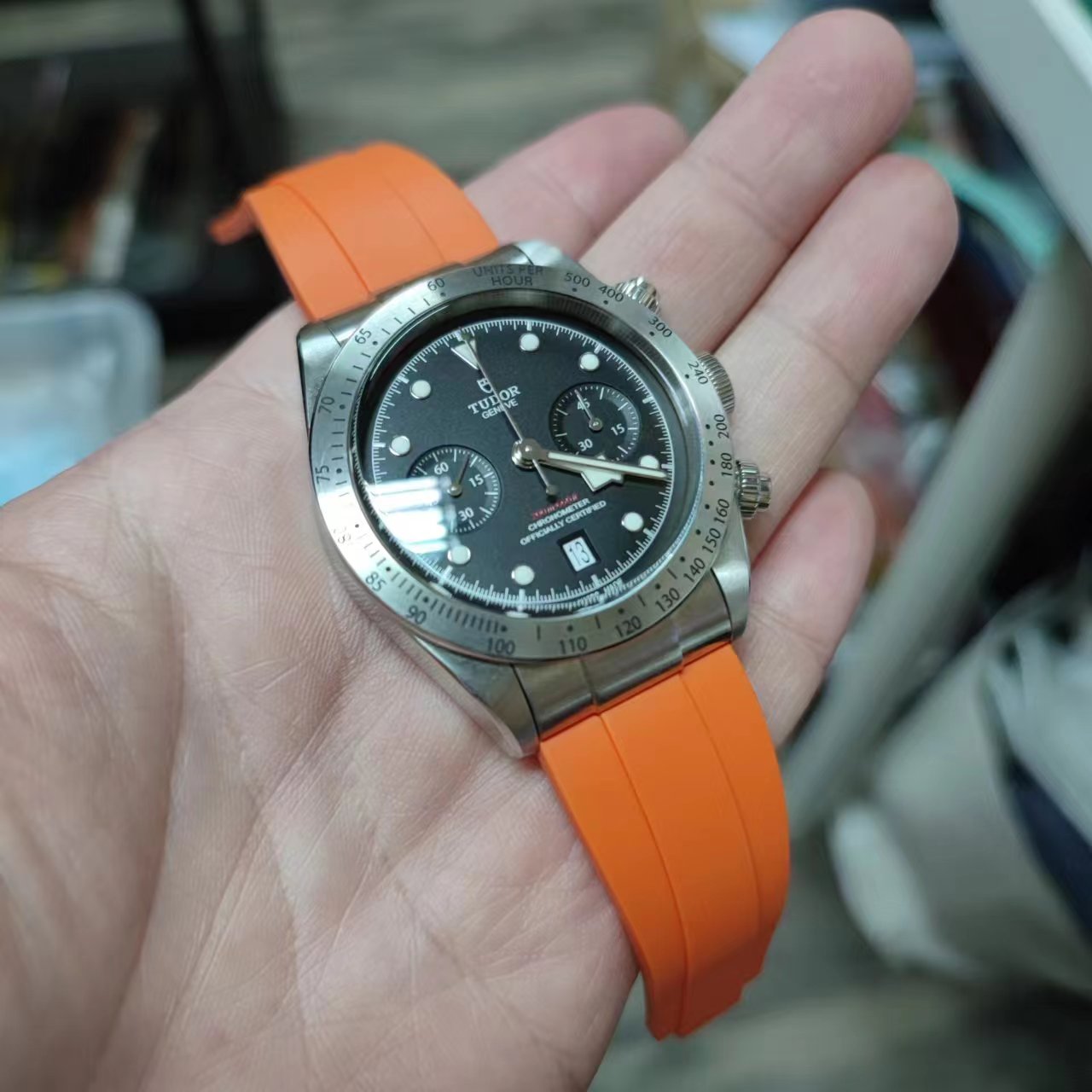 22mm Steel Stainless End Link For Tudor Black Bay 41mm – Revival Strap