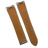 18mm, 21mm Grey Alligator Leather Watch Strap For Cartier Santos Model, Quick Release