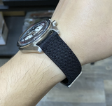 18mm, 20mm Black Nylon Watch Strap, Quick Release Spring Bars