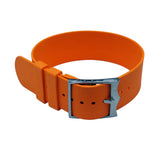 20mm, 21mm, 22mm Nato Style Orange FKM Rubber Watch Strap For Tudor Pelagos FXD