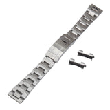 20mm, 21mm, 22mm Straight End Stainless Steel Watch Strap, Rolex Style