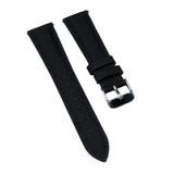 20mm, 22mm Black Nylon / Fabric Slim Watch Strap, Quick Release Spring Bars