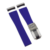 20mm, 22mm Blue FKM Rubber Watch Strap and End link For Tudor Black Bay 41mm / BB58