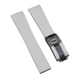 20mm, 22mm Curved End White FKM Rubber Watch Strap For Tudor Black Bay 41 / BB58 / BB54