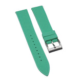 20mm, 22mm Mosaic Pattern Indian Ocean Green FKM Rubber Watch Strap, Quick Release Spring Bars