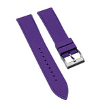 20mm, 22mm Mosaic Pattern Violet FKM Rubber Watch Strap, Quick Release Spring Bars