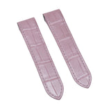 20mm, 23mm Pink Alligator Leather Watch Strap For Cartier Santos (y18)