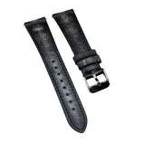 20mm Brush-Off White Calf Leather Slim Watch Strap, Quick Release