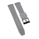 20mm Curved End Nylon Grain Transparent Rubber Watch Strap, Quick Release Spring Bars For Rolex, Omega and MoonSwatch