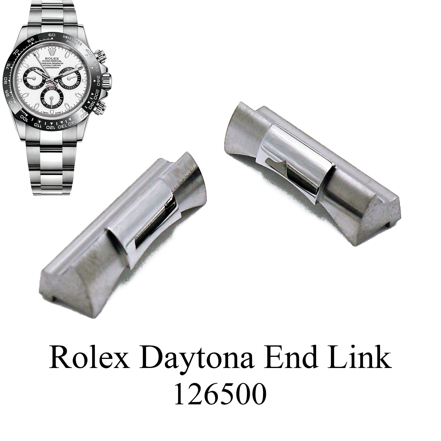 20mm Steel 904L Stainless Steel End Link For Rolex GMT 2 – Revival
