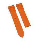 21mm Orange FKM Rubber Watch Strap For Cartier Santos Model, Quick Release