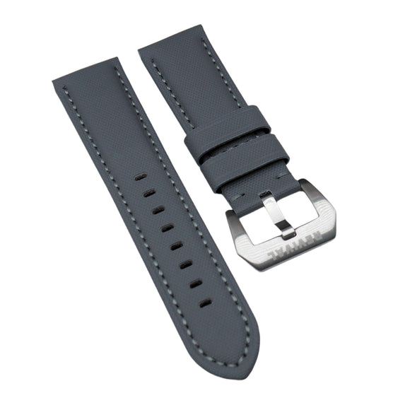 22mm, 24mm, 26mm Gray Sailcloth Watch Strap For Panerai
