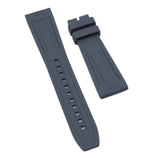22mm Diver Style Gray FKM Rubber Watch Strap For Breitling