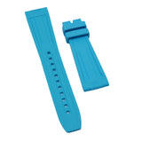 22mm Diver Style Sky Blue FKM Rubber Watch Strap For Breitling
