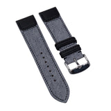 22mm Gray Italy Art Jeans Calf Leather Watch Strap For Jaeger-LeCoultre Reverso