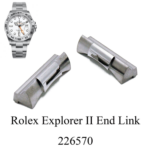 22mm Steel 904L Stainless Steel End Link For Rolex Explorer II