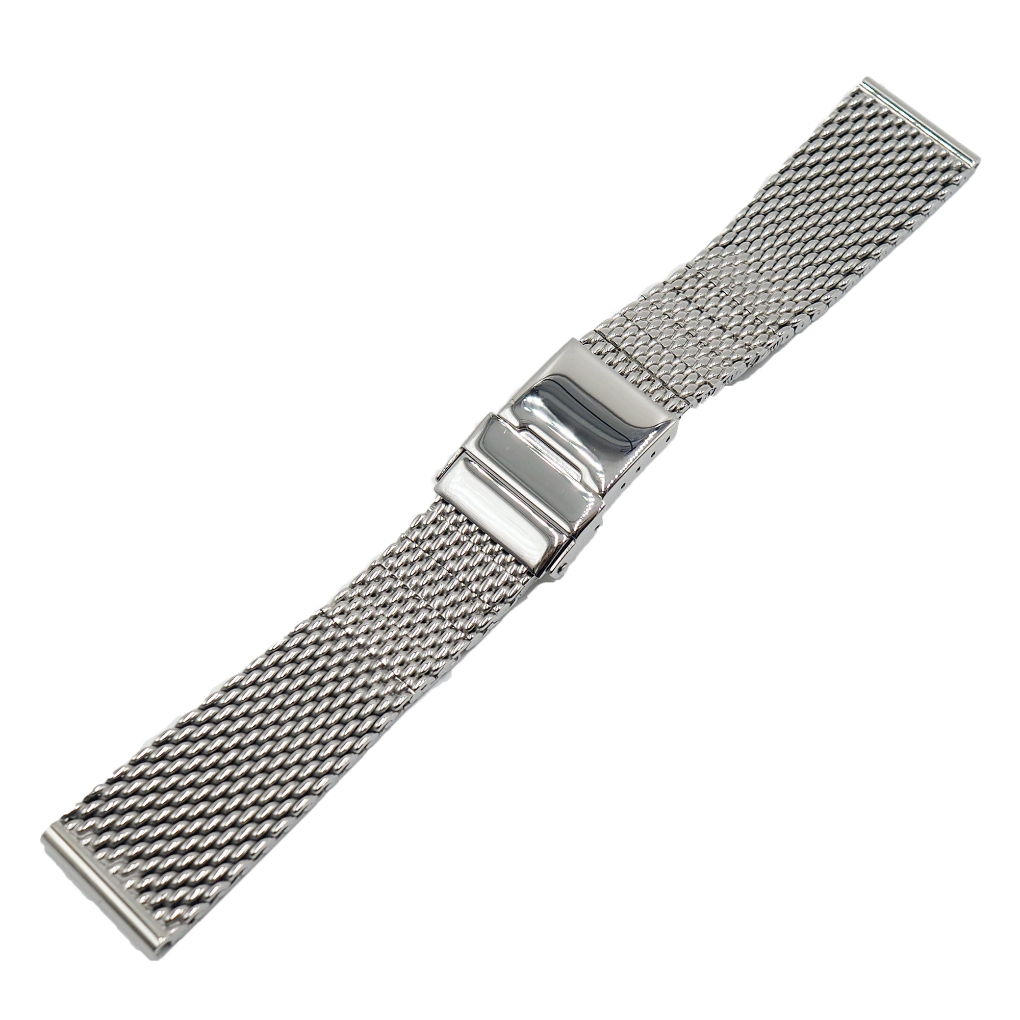 ブライトリング　クラシックメタルブレス　22mm 22mm Straight End Polished Mesh-Milan Watch Strap For Breitling