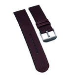 23mm Wine Red Nylon Watch Strap For Tudor Black Bay Bronze 43mm