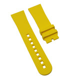23mm Yellow FKM Rubber Watch Strap For Blancpain Fifty Fathoms