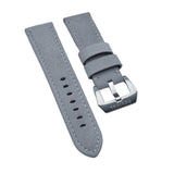 24mm Lava Gray Suede Leather Watch Strap For Panerai, Two Length Size