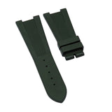 25mm Vertical Stripes Army Green FKM Rubber Watch Strap For Patek Philippe Nautilus